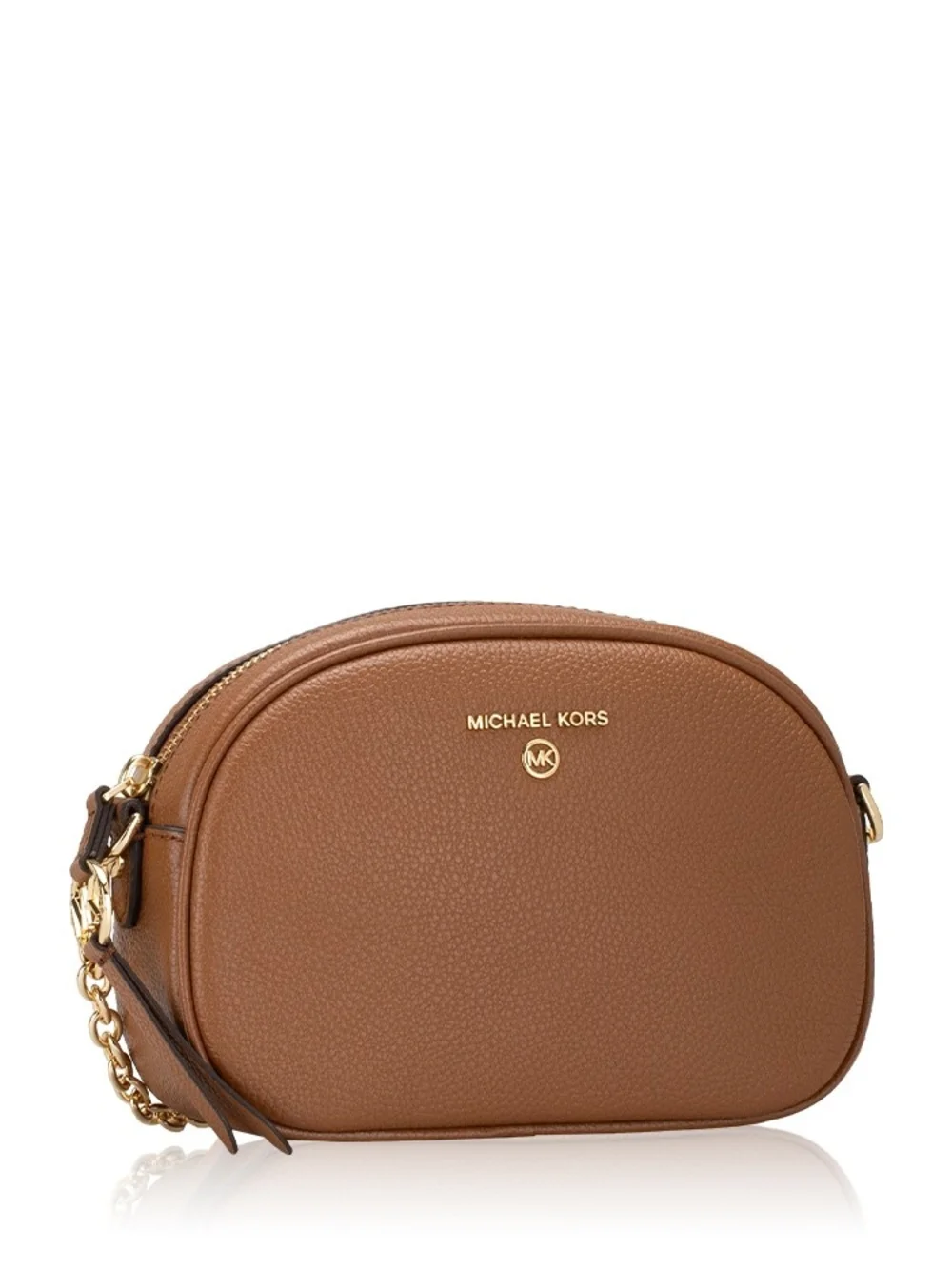 Michael Kors Cognac Pebbled Leather Crossbody Bag NWOT